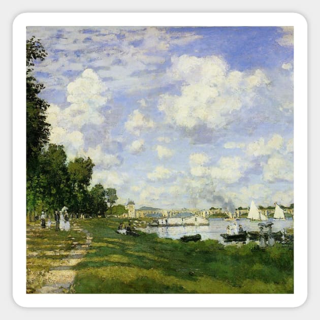 The basin at Argenteuil (Monet) Sticker by hamptonstyle